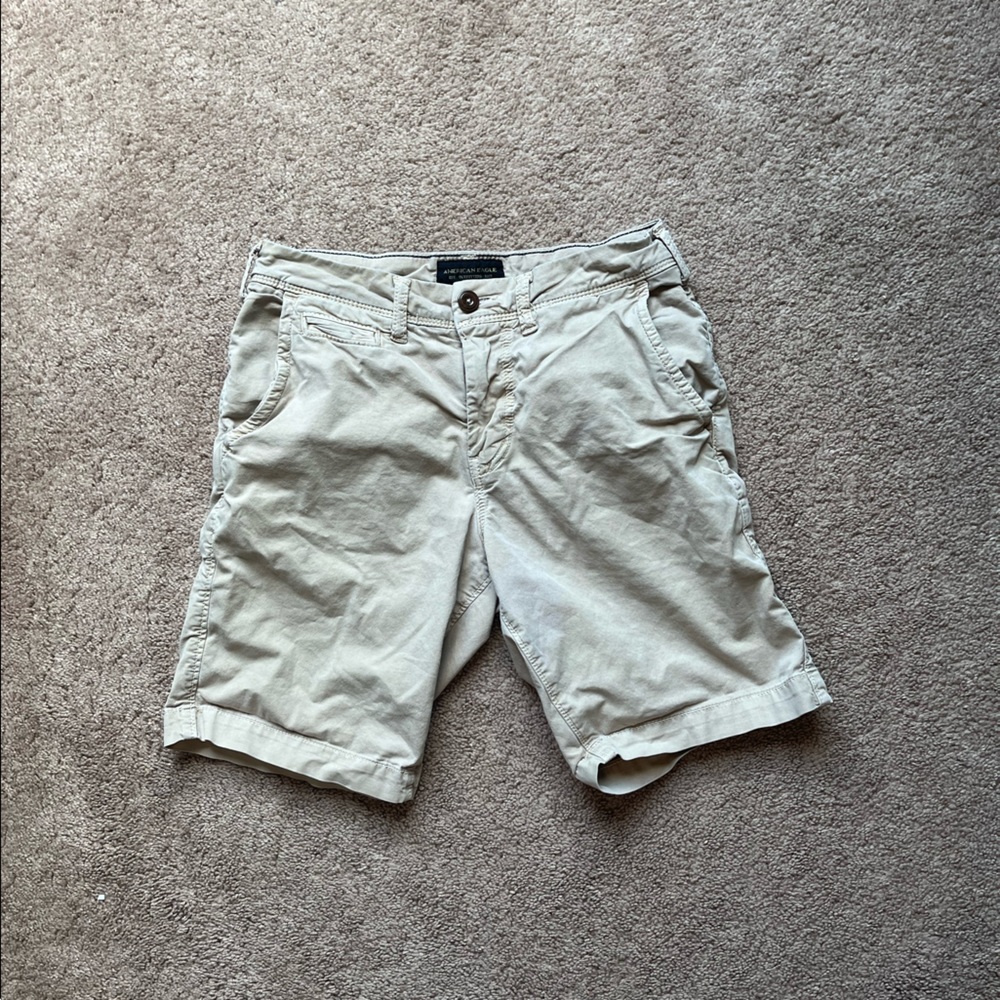 American Eagle Khaki Extreme Flex Flat Front WAIST 26